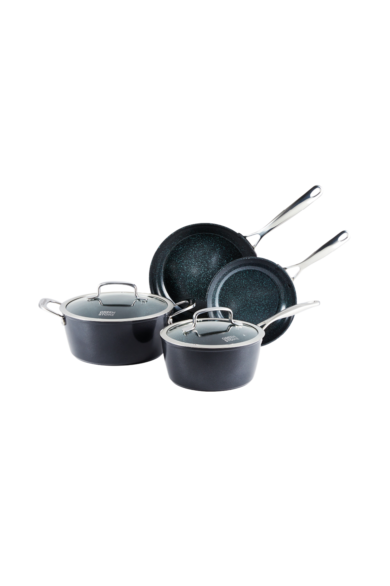 GREEN STONE™ 6-Piece Cookset, Main, color, Black
