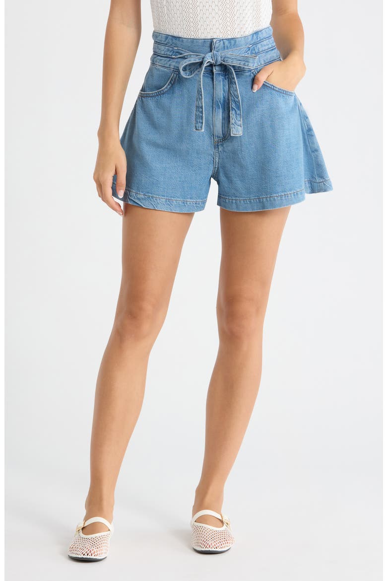 Mathilda Paperbag Waist Denim Shorts (Women) | Nordstrom