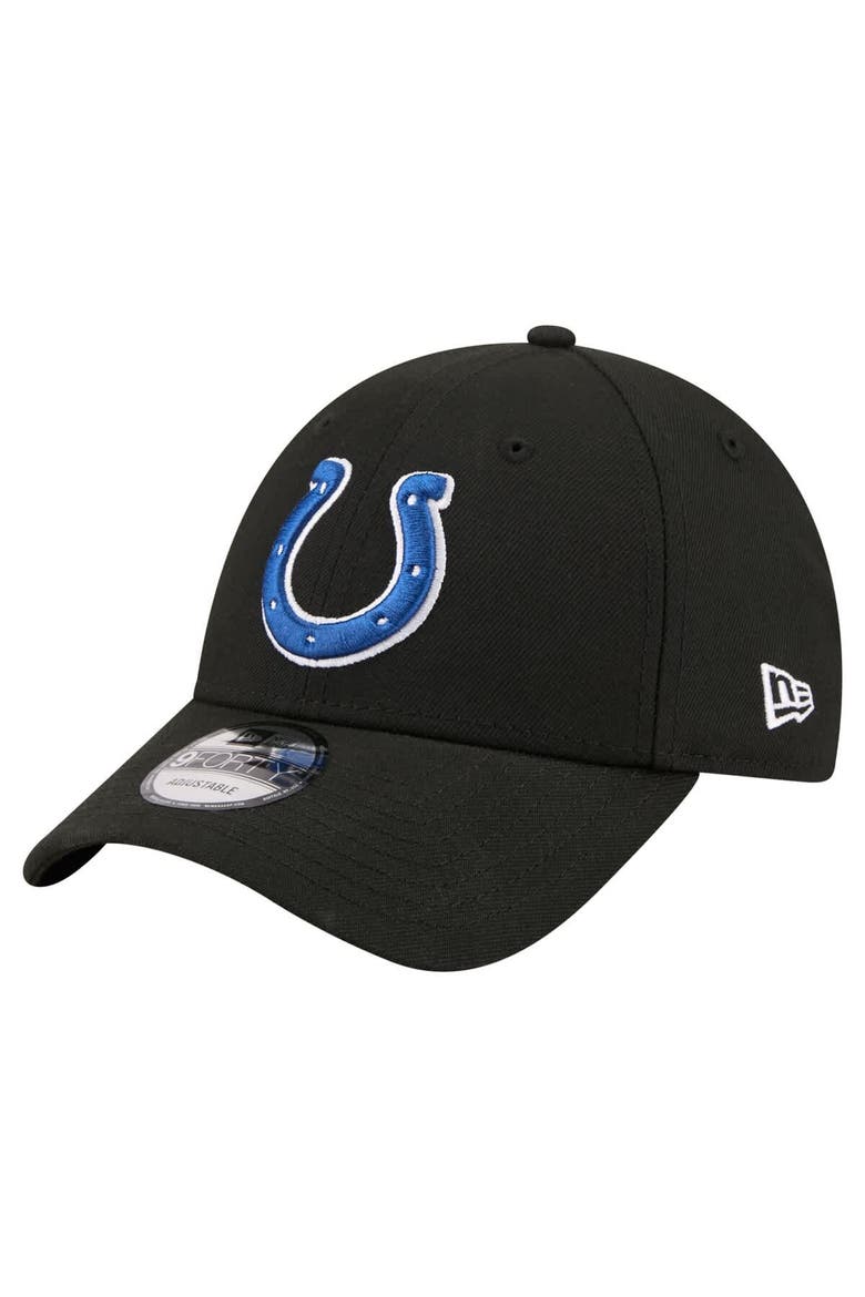 Men's New Era  Black Indianapolis Colts Core Team 9FORTY Adjustable Hat, Main, color, Black