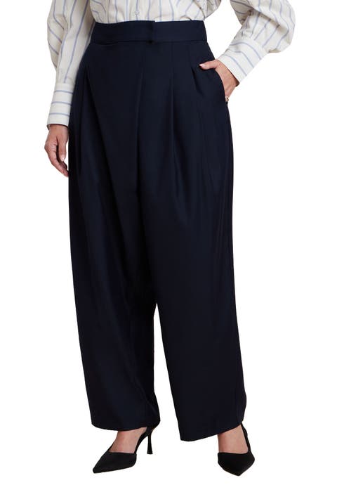 Pleated Straight Leg Trouser (Plus)