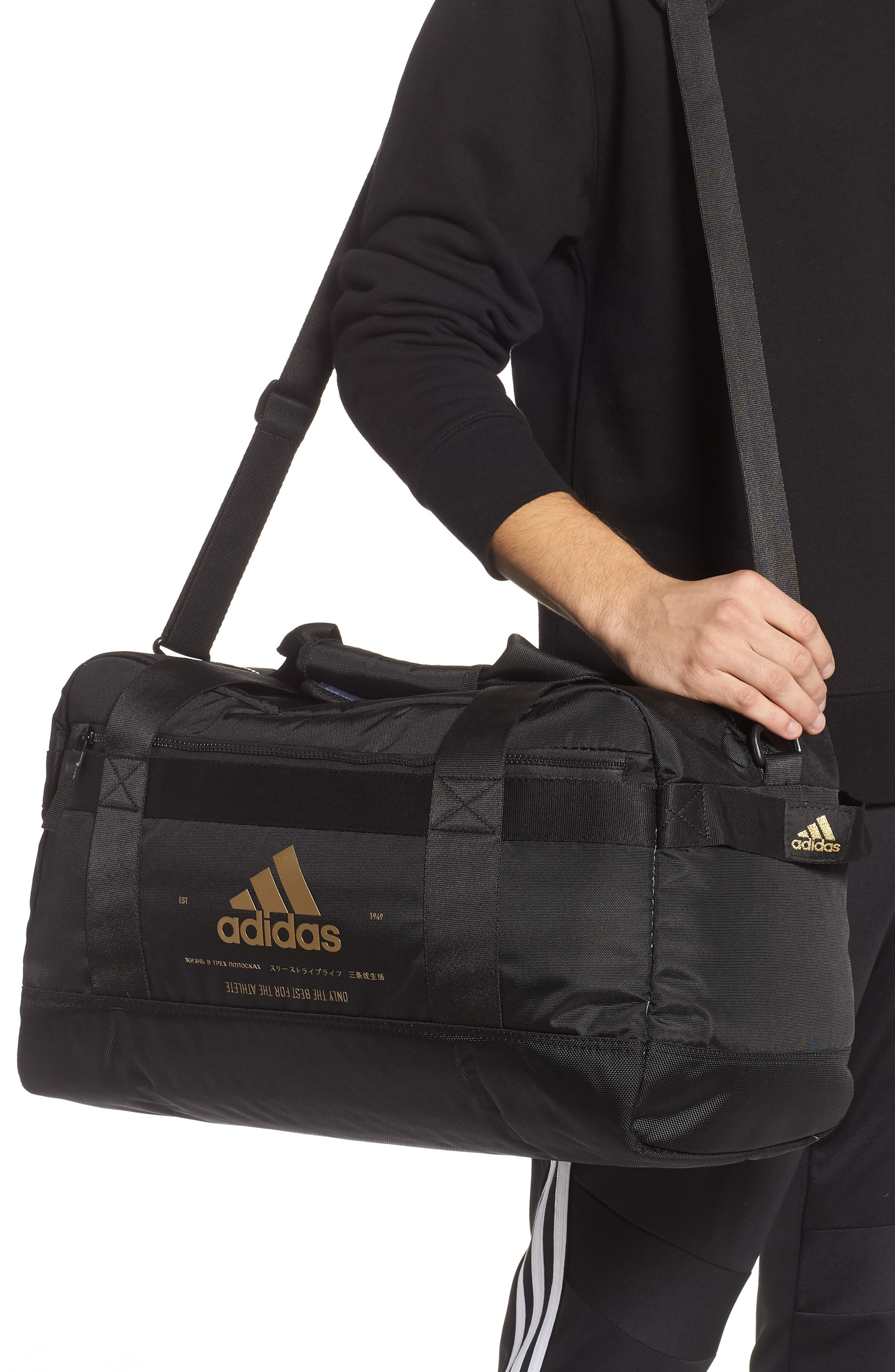 adidas Amplifier II Duffle Bag, Alternate, color, 