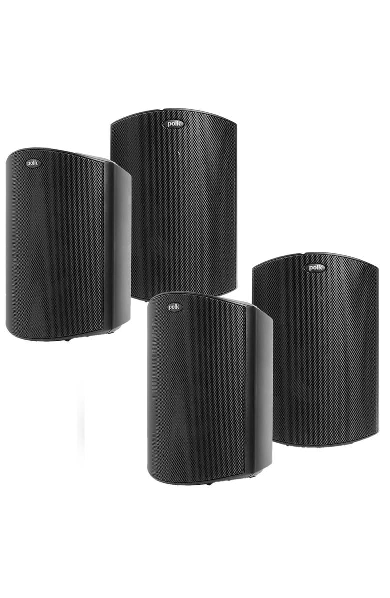 Polk Audio Atrium 6 All Weather Outdoor Loudspeakers - 4 Pack, Main, color, Black
