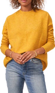 Vince Camuto Exposed Seam Crewneck Sweater