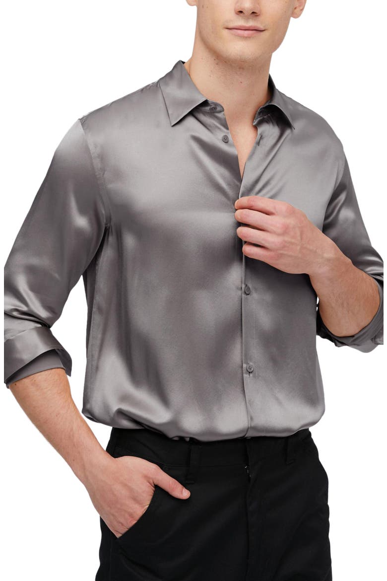 Lilysilk Mulberry Silk Basic Mens Shirt (Men) | Nordstrom