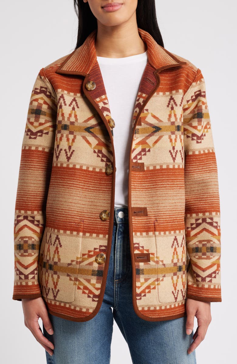 Pendleton Reversible Wool Coat, Alternate, color, 