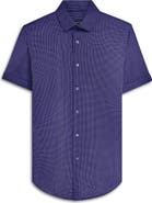 Bugatchi Miles OoohCotton® Confetti Print Short Sleeve Button-Up Shirt