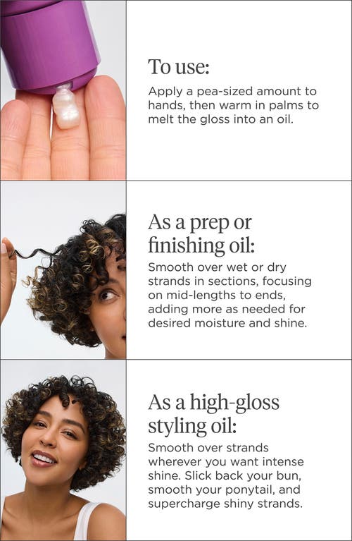 Briogeo Style + Treat Supreme Shine Strengthening & Styling Oil For Thick Hair 3 Oz/88 ml In Transparent