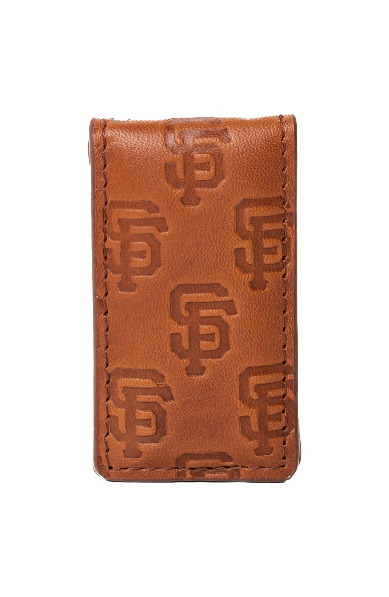 LUSSO Brown San Francisco Giants Sammy Magnetic Money Clip, Main, color, Brown