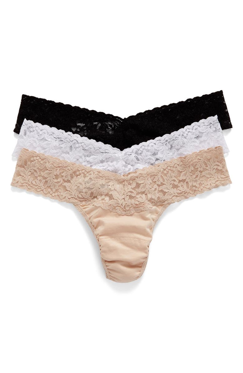 Hanky Panky 3-Pack Low Rise Thong, Alternate, color,