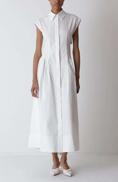 【送料&関税込】SportMax fabiana Dress Sportmax Fabiana Maxi Dress | White | FARFETCH