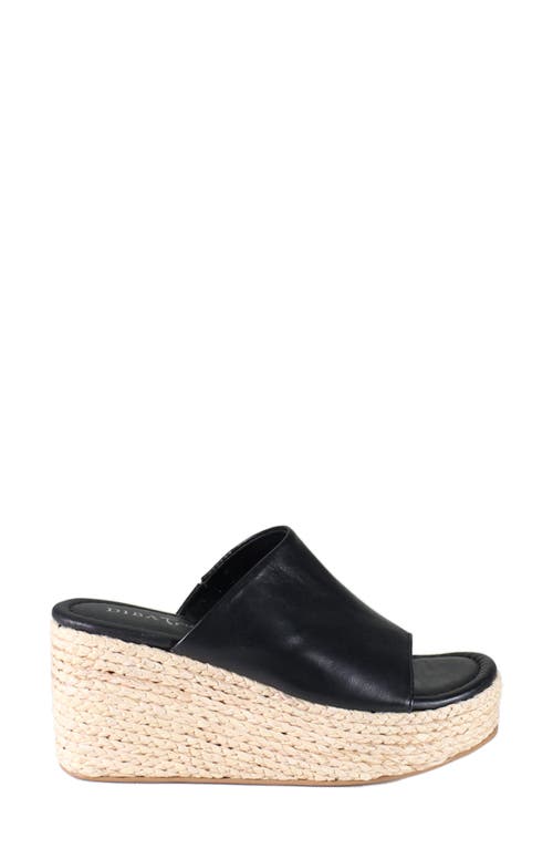 Diba True Go Getter Espadrille Platform Wedge Sandal In Black