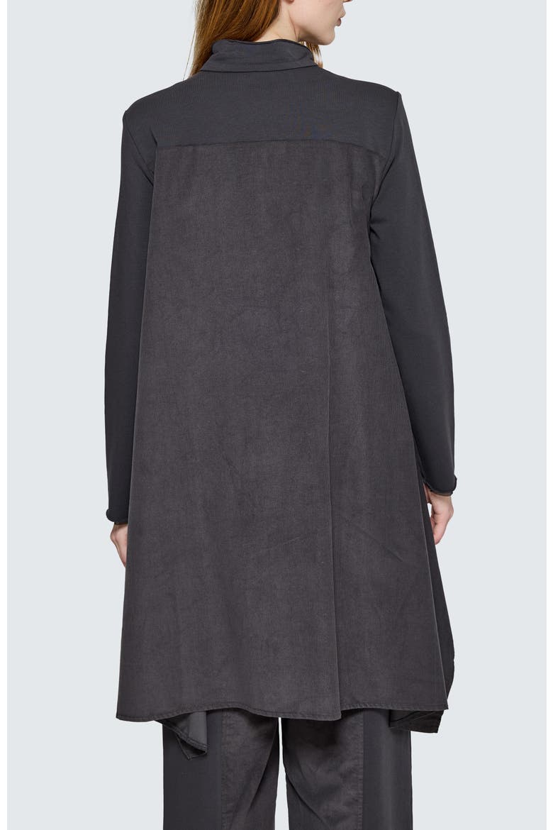 Raven Asymmetric Cord-Panel Jacket, Alternate, color, Mink Color
