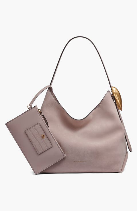 Georgette Suede Shoulder