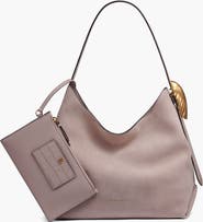 Donna Karan New York Georgette Suede Shoulder