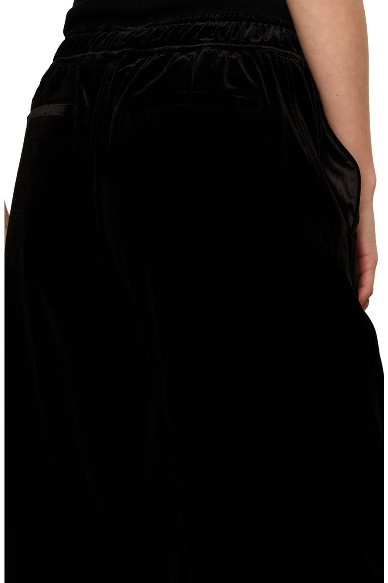 Velvet Micro Balloon Pants, Alternate, color, BLACK