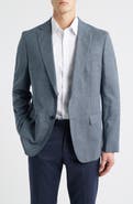BOSS Hutson Slim Fit Textured Stretch Wool Blend Sport Coat