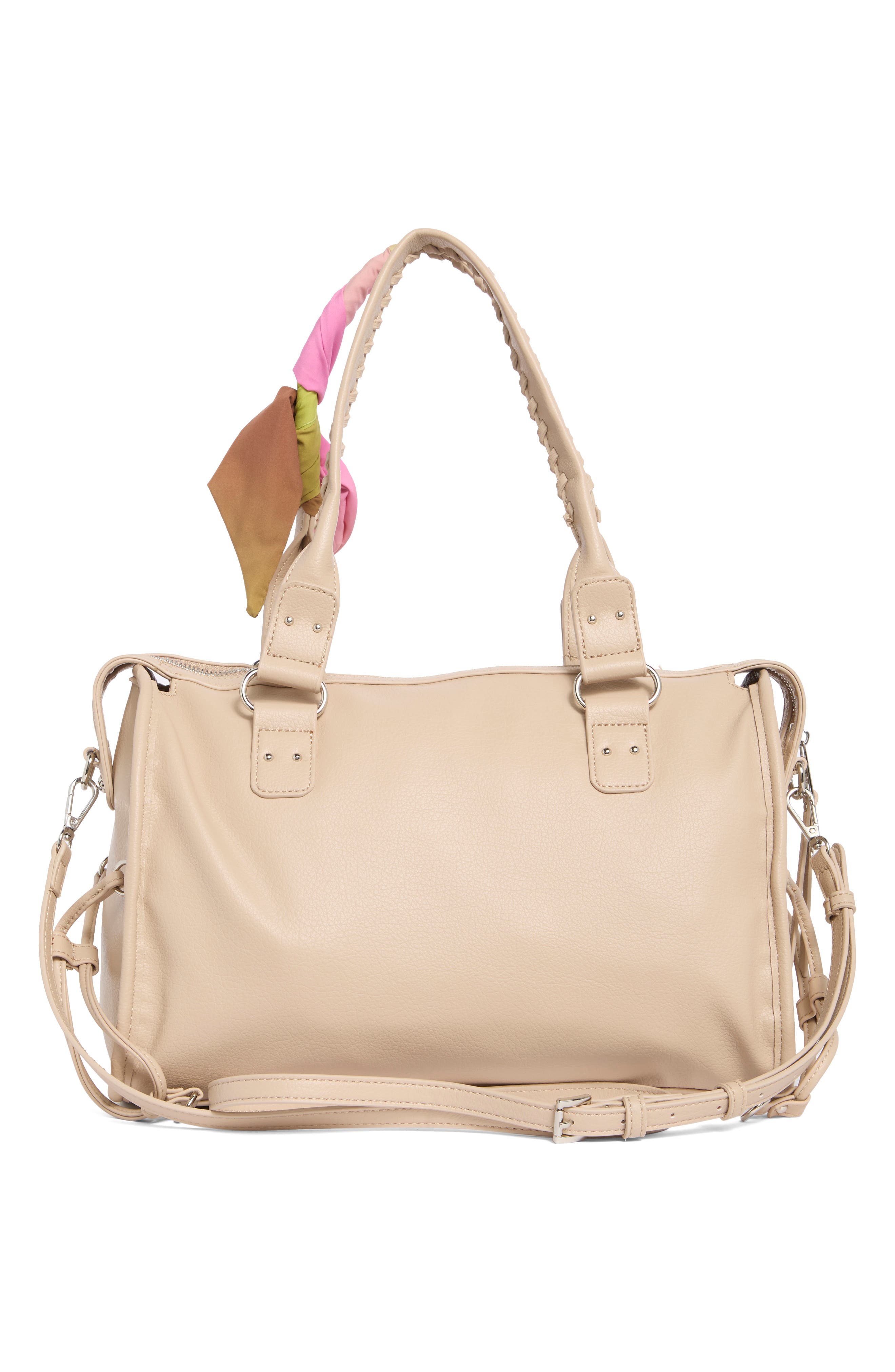 Charm Trim Bowler Bag, Alternate, color, TAUPE