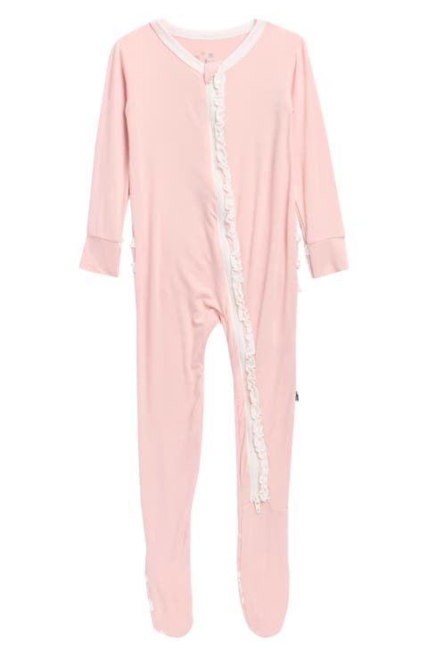 Ruffle Zip Footie