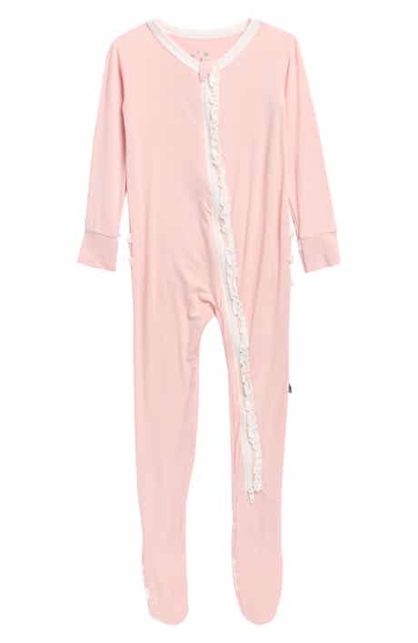 Ruffle Zip Footie