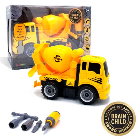 Construct A Truck - Mixer. Take it apart & put it back together + Friction powered(like 2-toys-in-1!) Awesome award winning toy that encourages creativity!