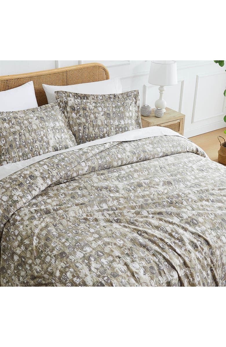 SOUTHSHORE FINE LINENS Rhythm Duvet Cover & Sham Set, Alternate, color, Taupe