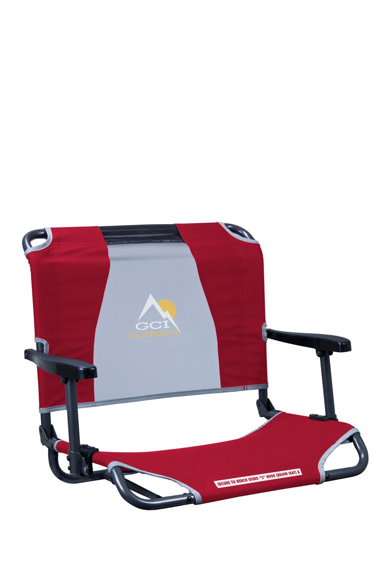 Big Comfort Stadium Chair With Armrests, Main, color, Red