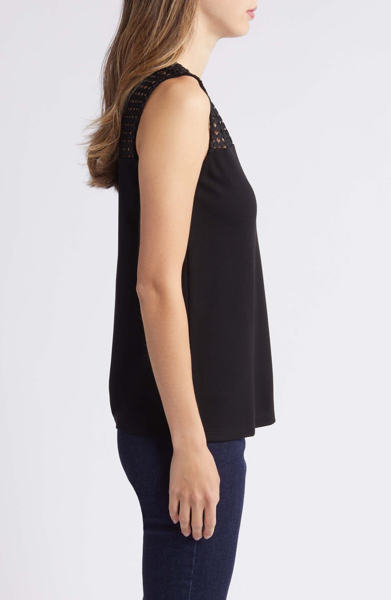 Anne Klein Serenity Lace Yoke Tank, Alternate, color, 