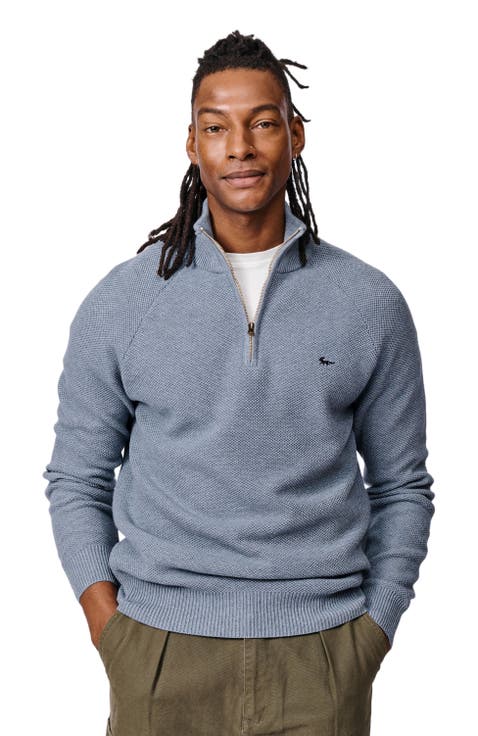 Owmby Long Sleeve Zip Neck Jumper