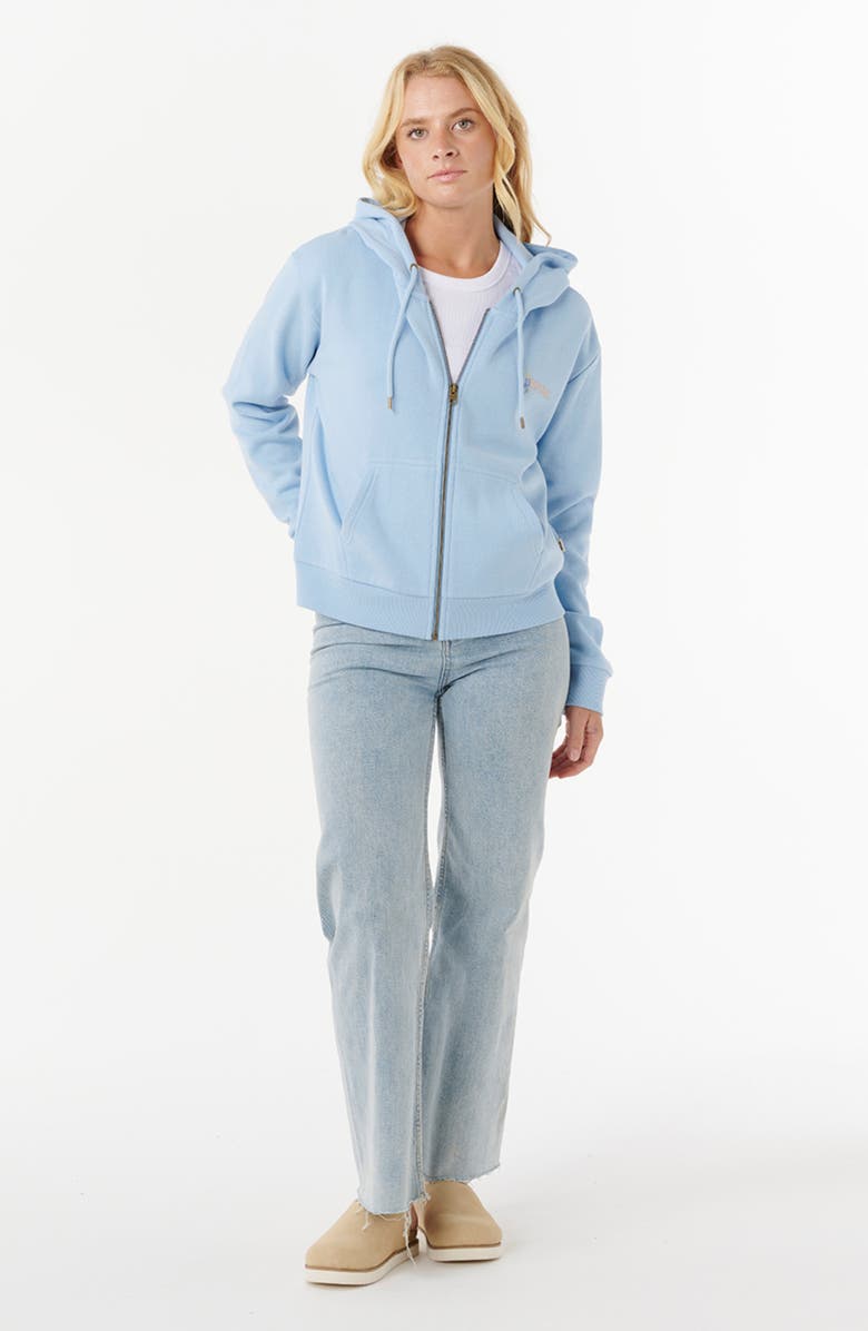 Rip Curl Summer Graphic Full Zip Hoodie, Alternate, color, Mid Blue