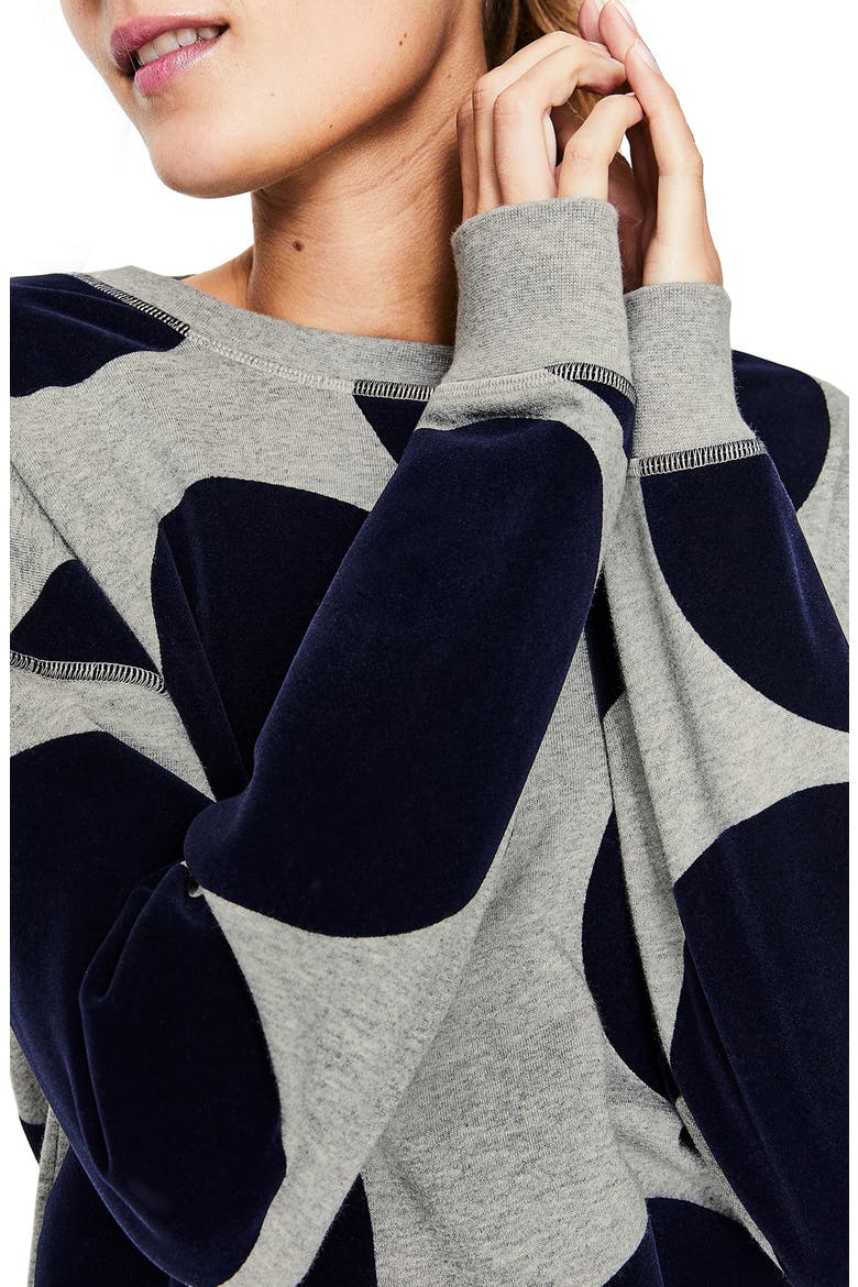 Arabella Sweatshirt, Alternate, color, LARGE FLOCK SPOT