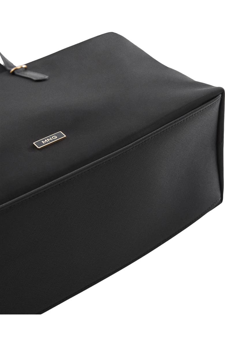 MANGO Recycled Polyester Shopper, Alternate, color,