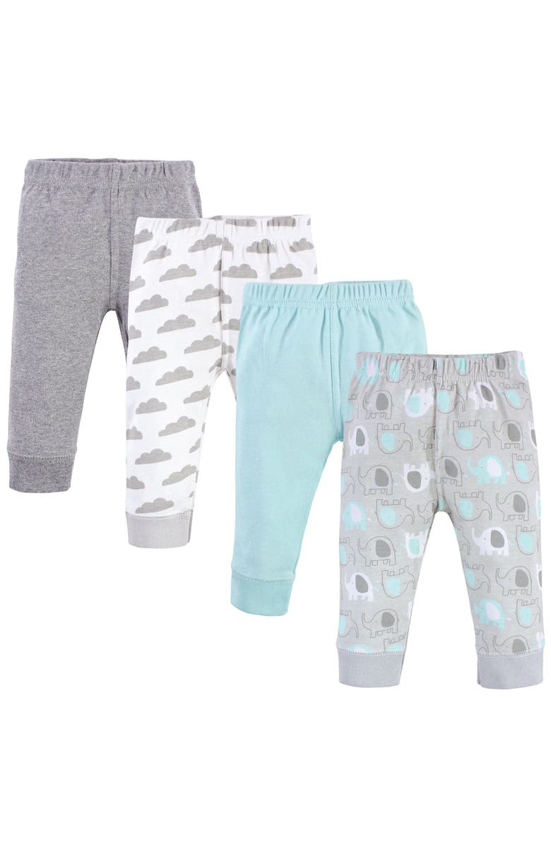 Luvable Friends 4Pk Pants, Main, color, Boy Basic Elephant