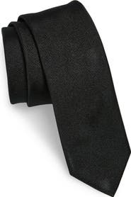 BOSS Solid Silk Skinny Tie