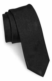 BOSS Solid Silk Skinny Tie