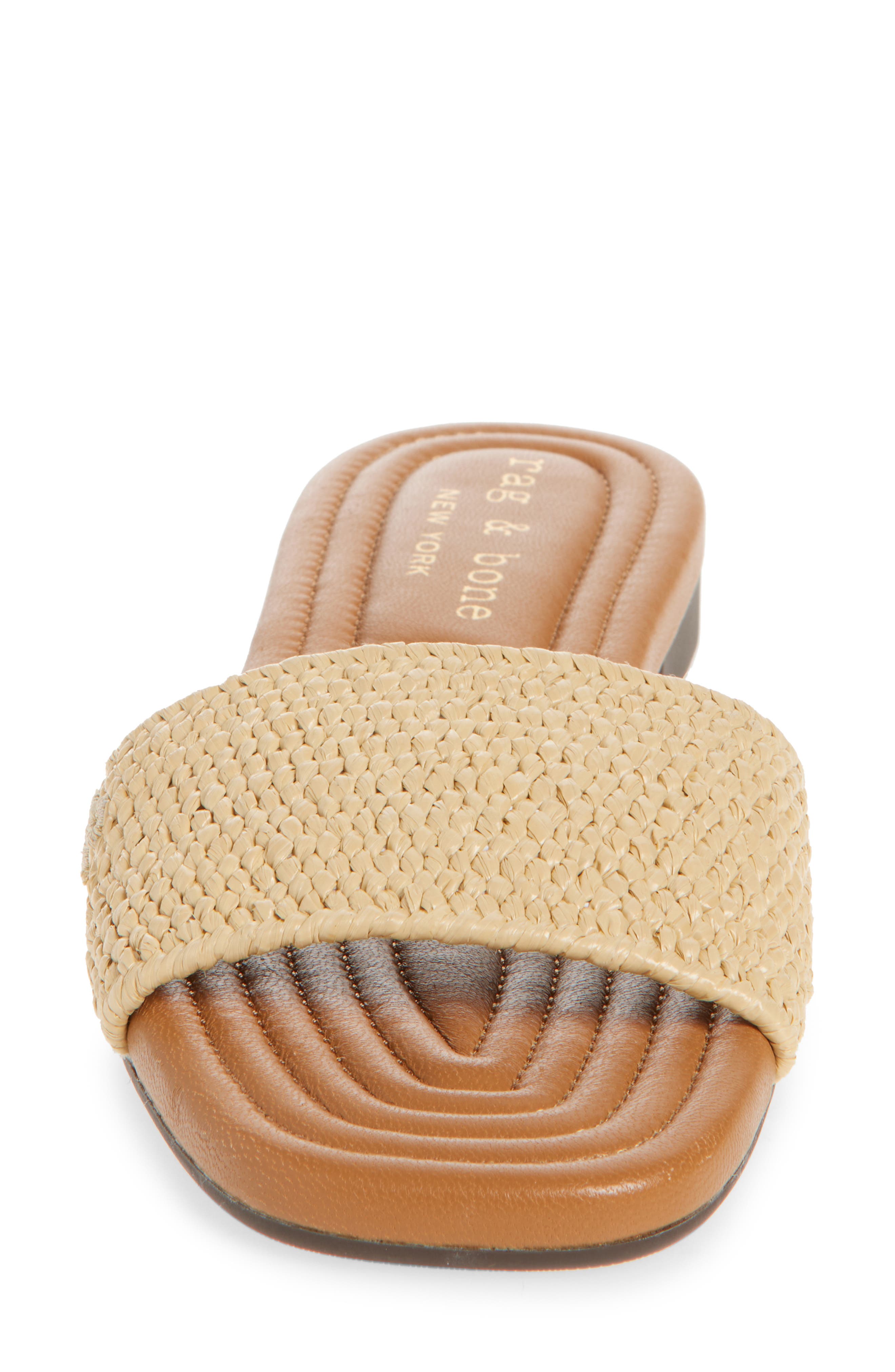rag & bone Ellie Slide Sandal, Alternate, color, Natural