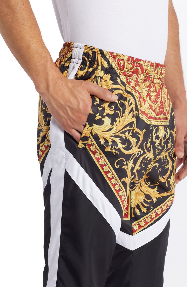 Versace Le Pop Classique Baroque Print Track Pants, Alternate, color,