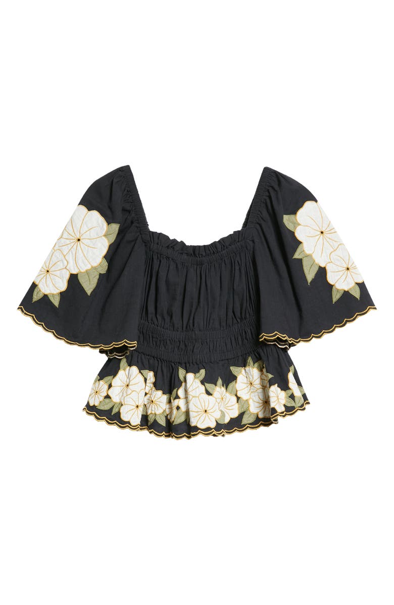 THE GREAT. The Wanderlust Smocked Top, Alternate, color,