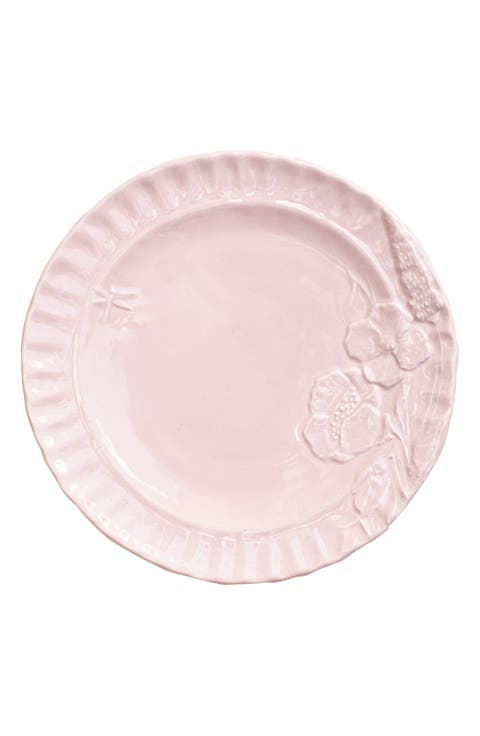 Pietra Fiori Pink Stonware Salad Plate