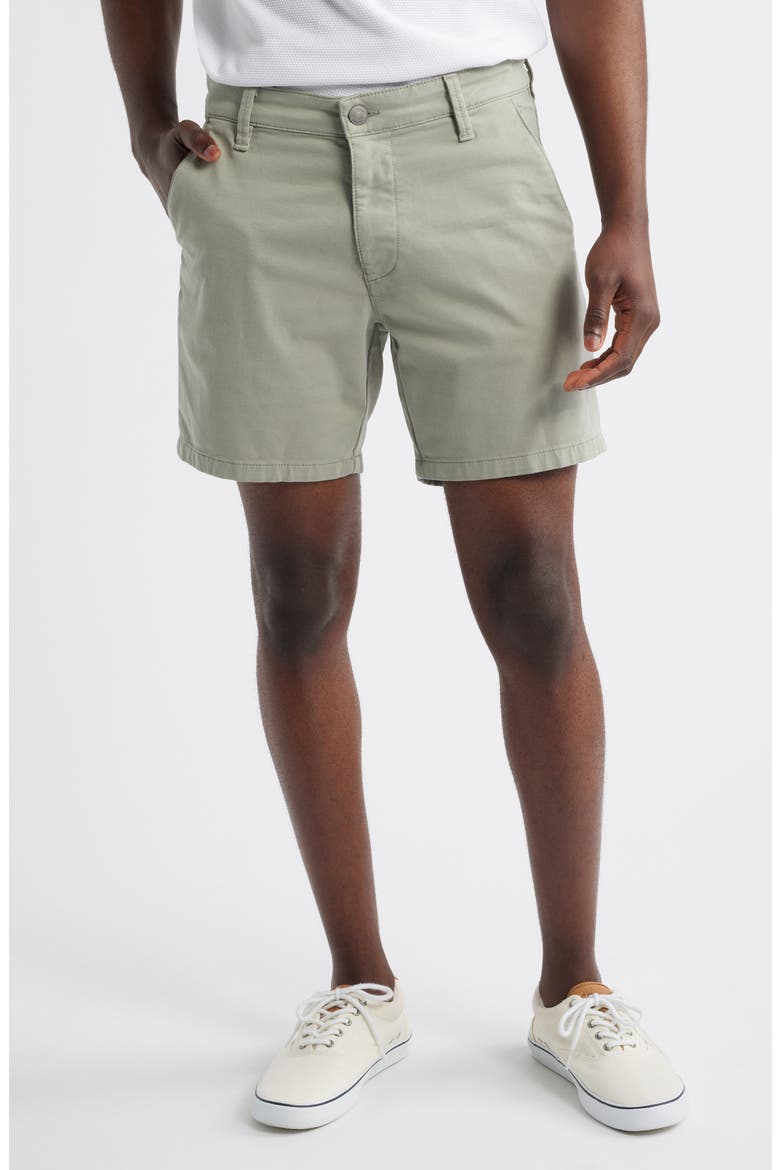 Nate Flat Front Stretch Twill Shorts, Main, color, PISTACHIO ATHLETIC