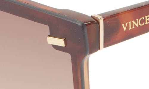 Vince Camuto 143mm Gradient Flat Top Shield Sunglasses In Brown