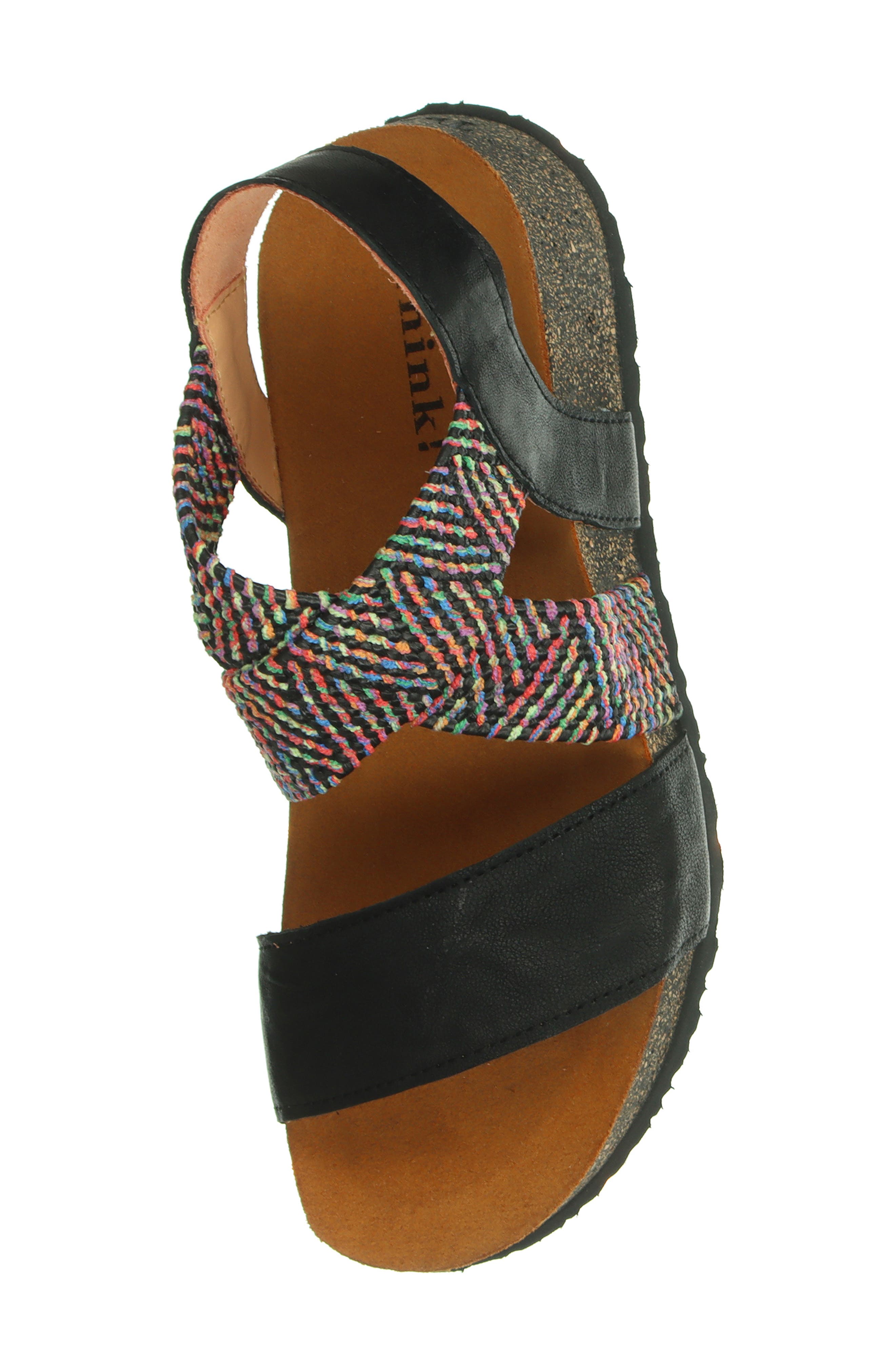 Think! Koak Strappy Sandal, Alternate, color, Black