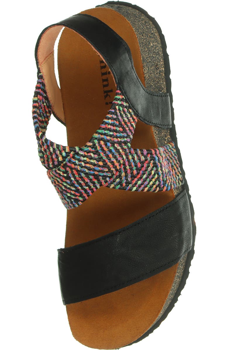 Think! Koak Strappy Sandal, Alternate, color, Black