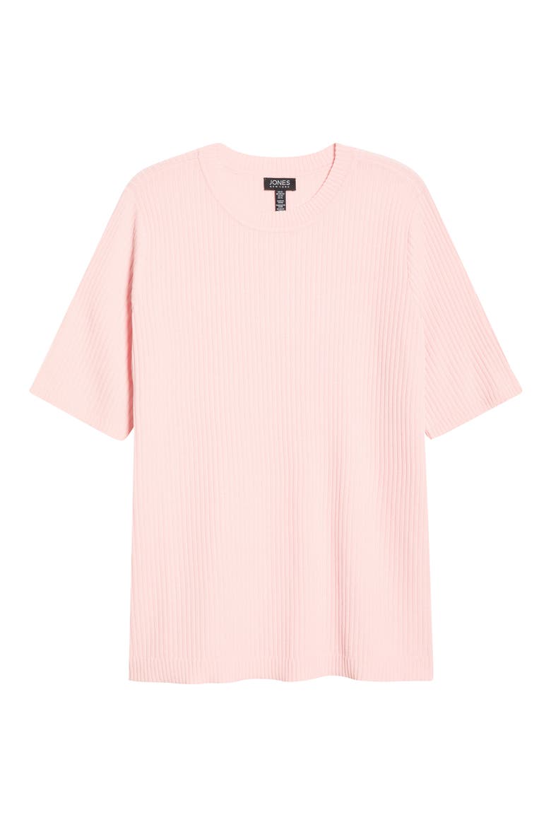 Sutton Crewneck Short Sleeve Sweater, Alternate, color, PETAL PINK
