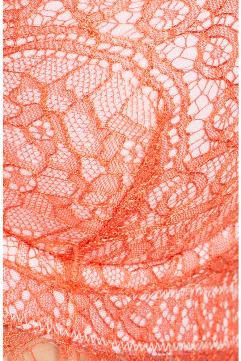 Sophie Half Pad Underwire Balconette Bra, Alternate, color, TANGERINE