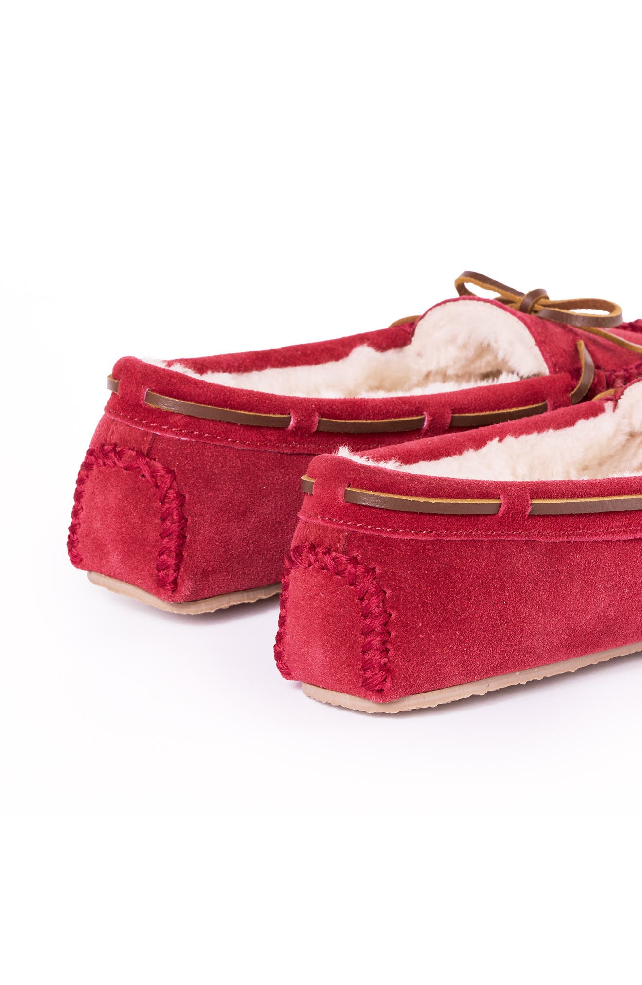Minnetonka Cally Slipper, Alternate, color, Red