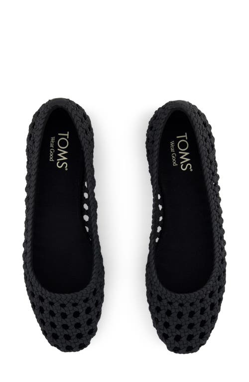 Toms Briella Flat In Black