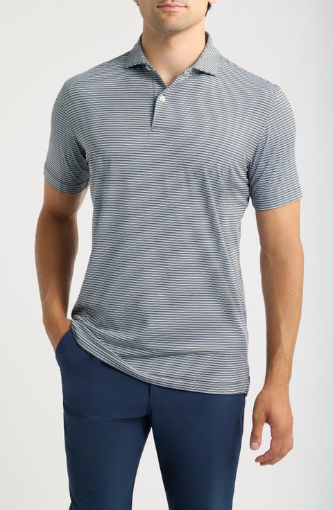 Timbre Stripe Crown Crafted Performance Jersey Golf Polo