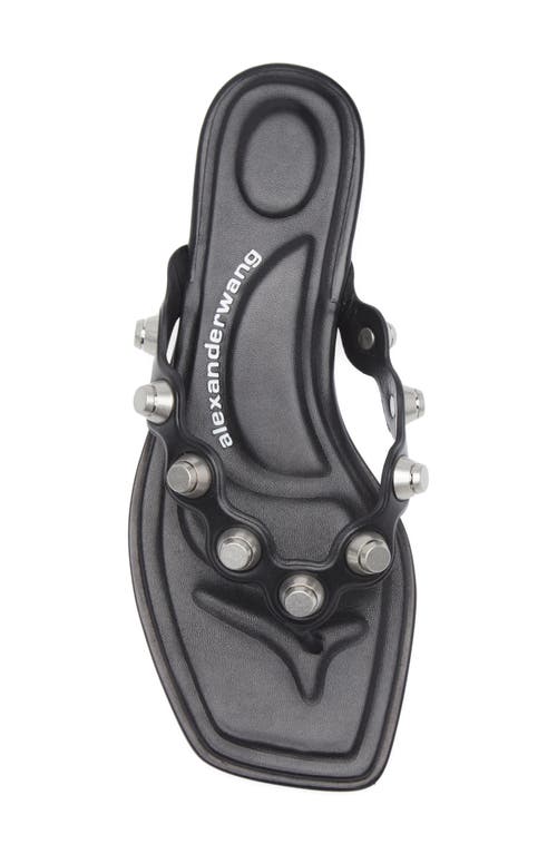 Alexander Wang Rexa Thong Flat Sandals In Black