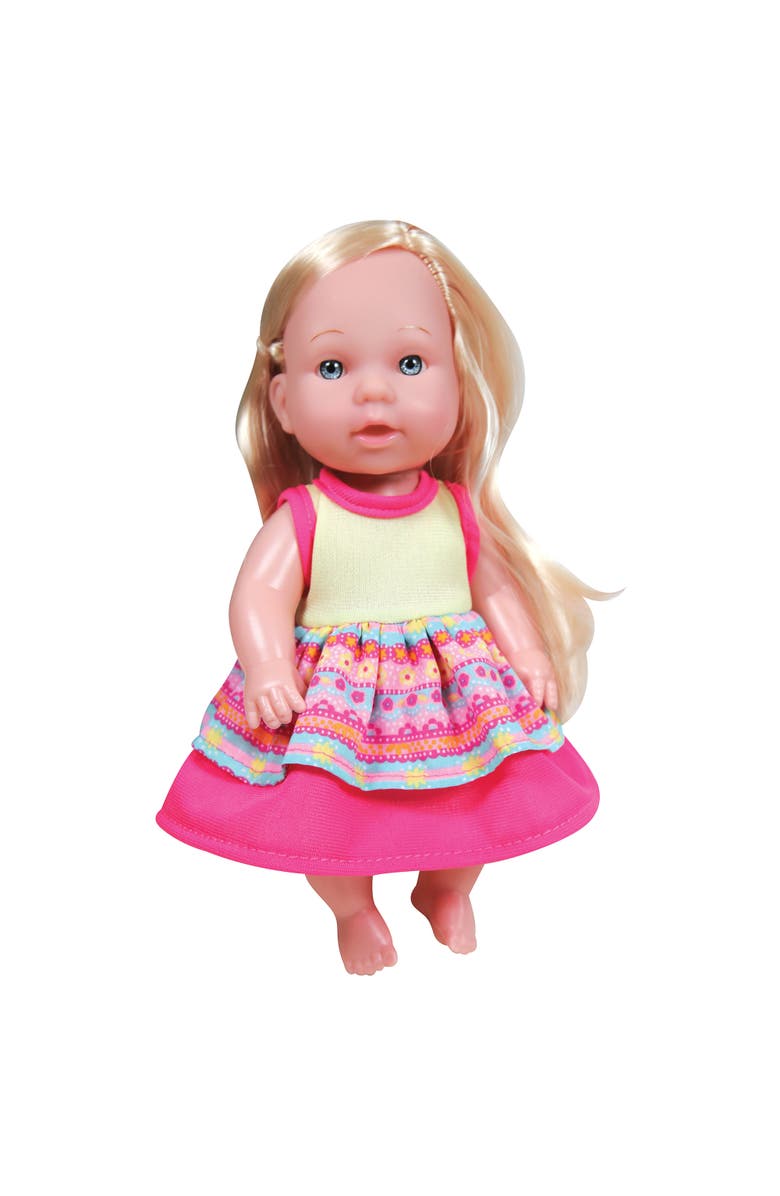 Lissi Makeup Table Set with 8 Inch Toddler Doll, Brush, Mirror & Hair Accessories, Alternate, color, Multicolored