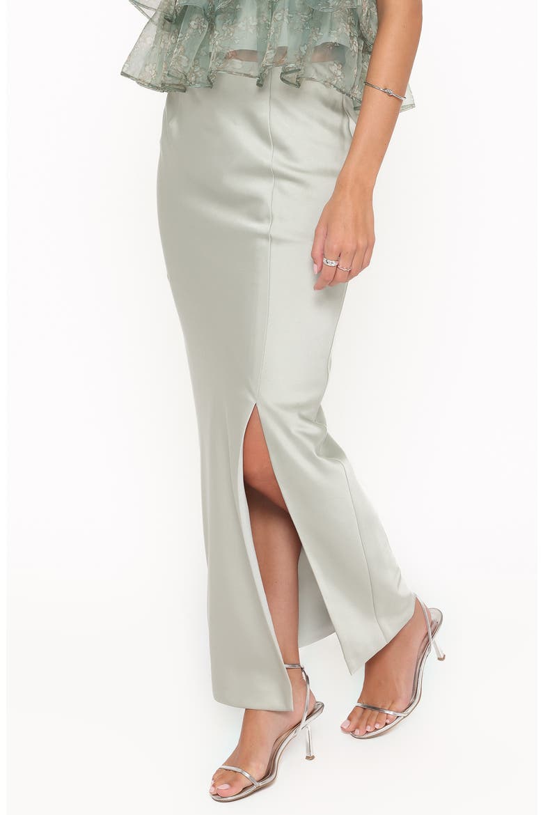 Viviana Fitted Column Skirt, Alternate, color, MINT GREEN